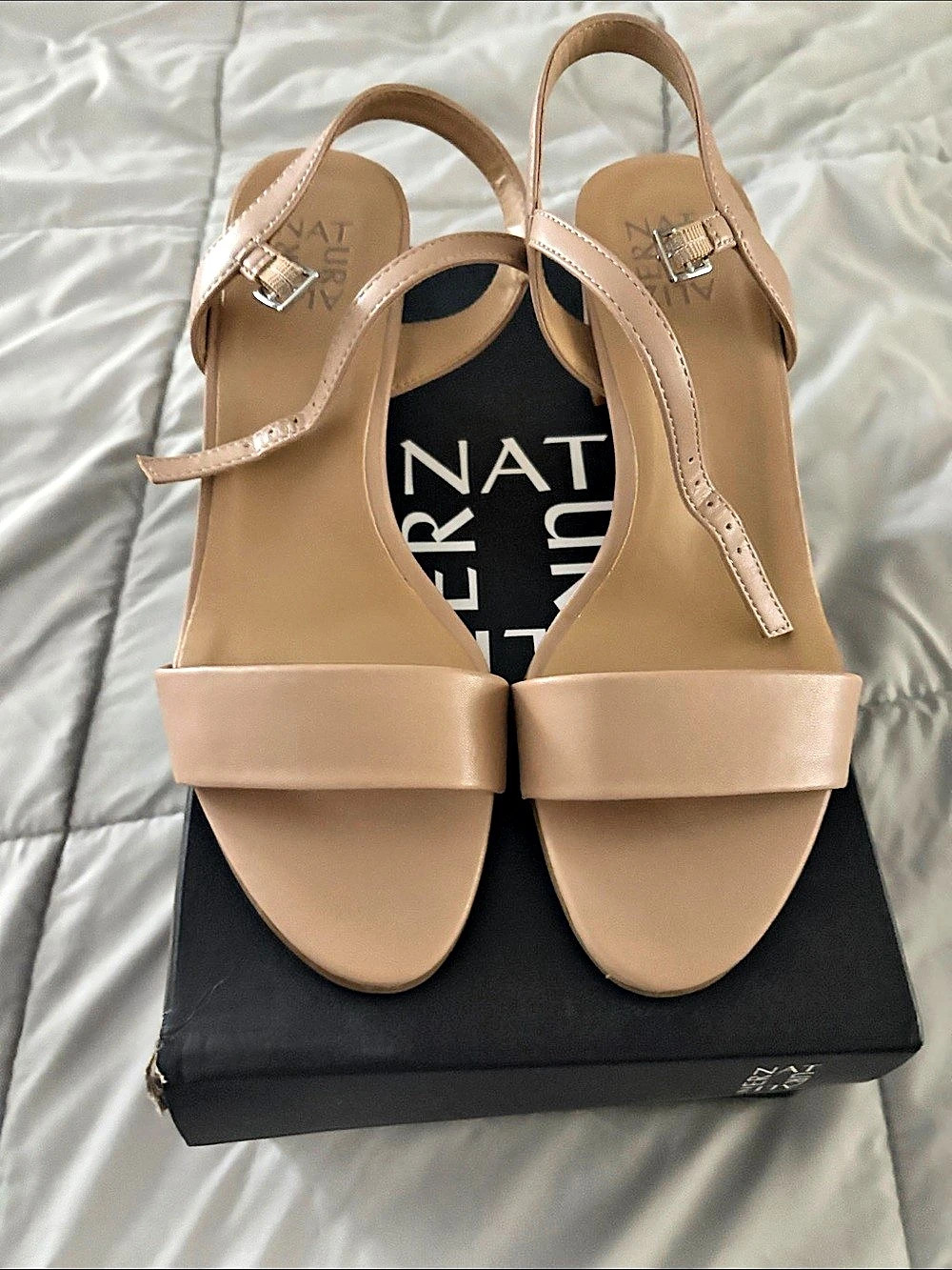 Naturalizer Bristol Heeled Sandals Pink US 8 Like New - Picture 3 of 5